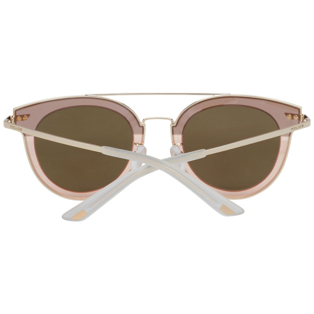 Rose Gold Metal & Plastic Sunglasses