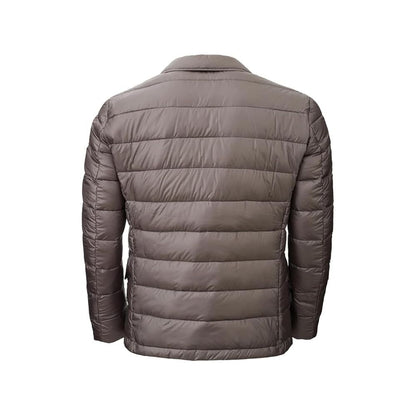Gray Polyamide Men Jacket
