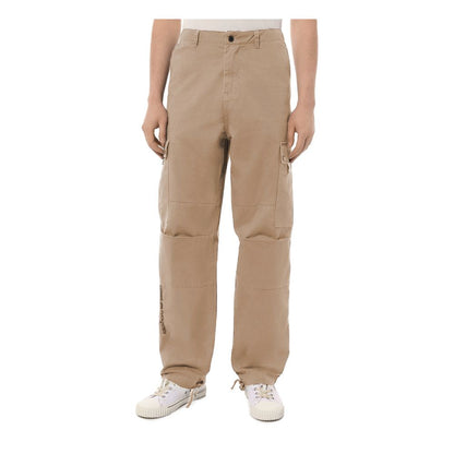 Beige Cotton Men Cargo Trouser