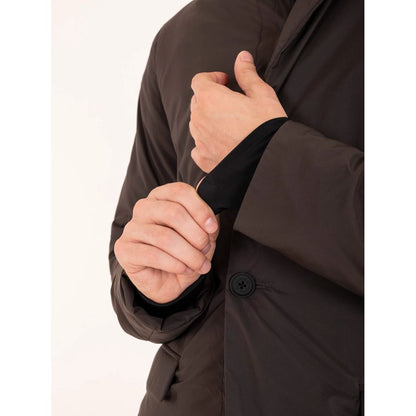 Brown Polyester Men Jacket