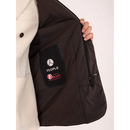 Brown Polyester Men Jacket