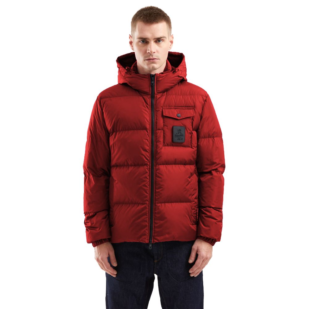 Red Nylon Men's Jacket