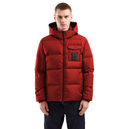 Red Nylon Men's Jacket