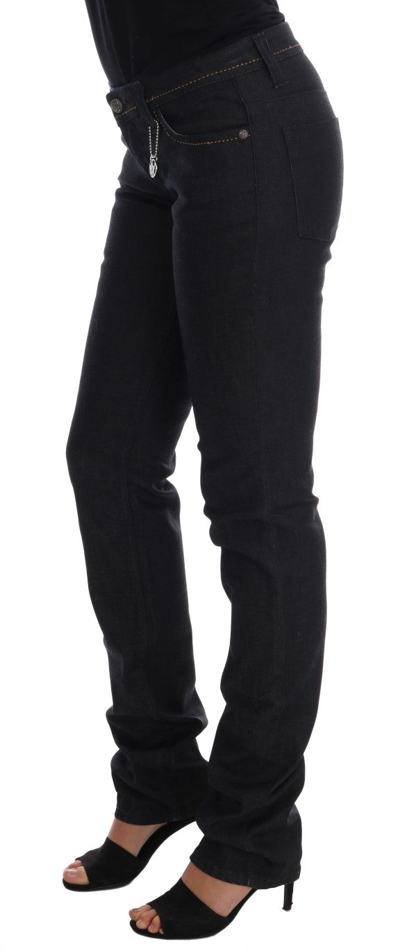 Blue Cotton Stretch Slim Fit Jeans