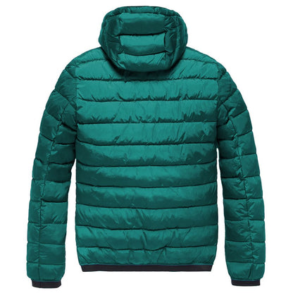 Green Nylon Men Jacket