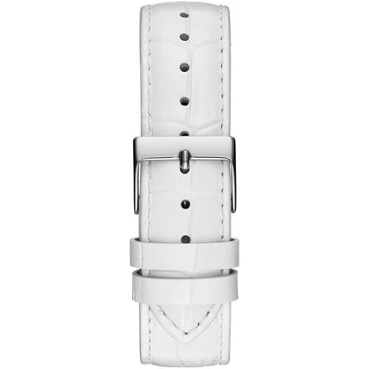 White Leather Dress Watch
