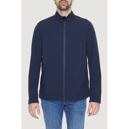 Blue Nylon Jackets & Coat