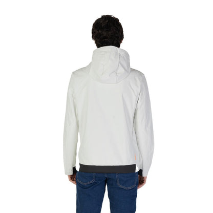 Cream Polyester Shell Jacket