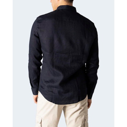 Blue Linen Dress Shirt