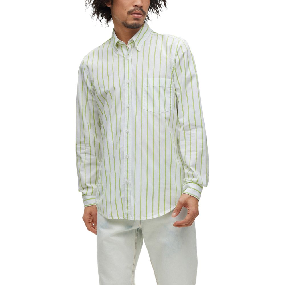 Bicolor Cotton Dress Shirt