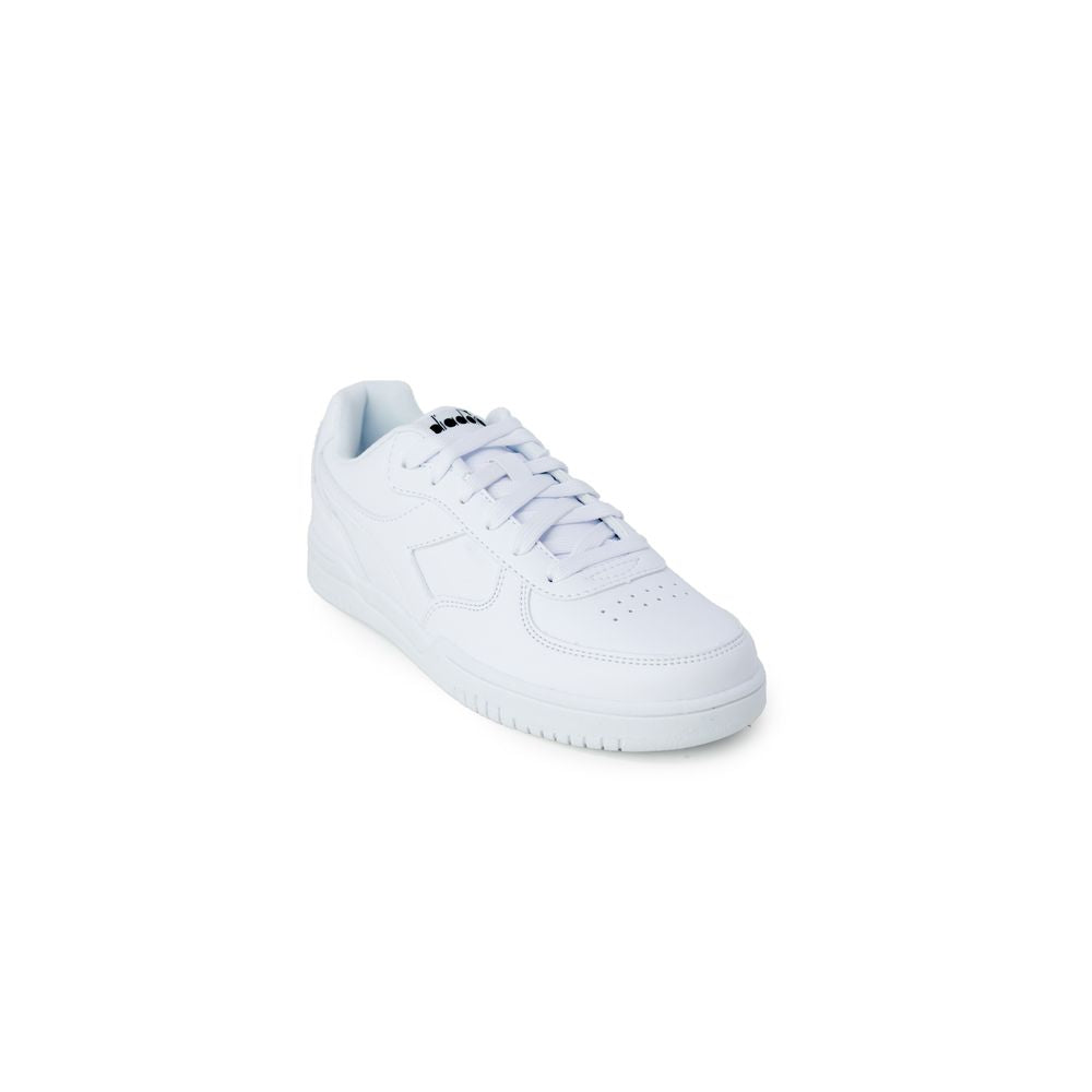 White Artificial Leather Sneaker
