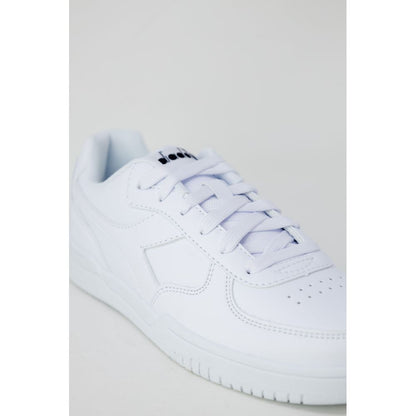 White Artificial Leather Sneaker