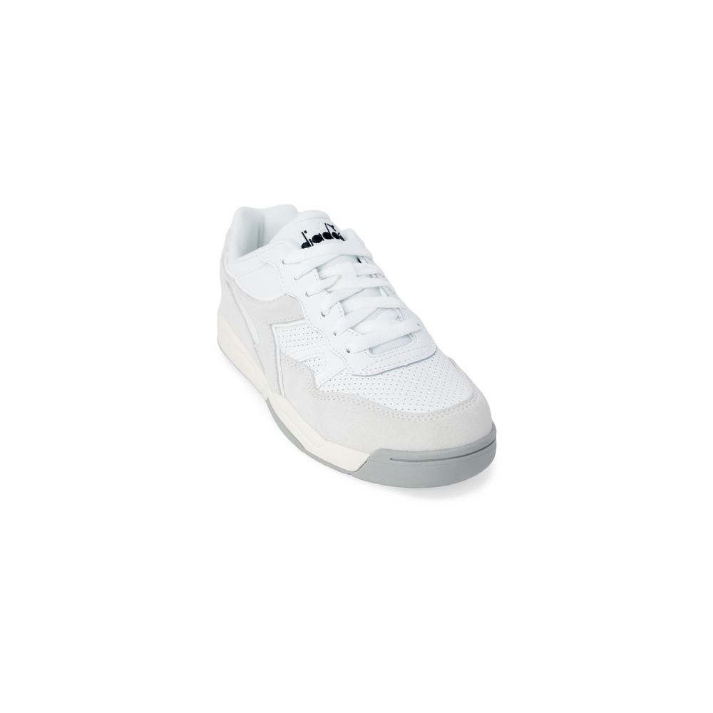 White Artificial Leather Sneaker