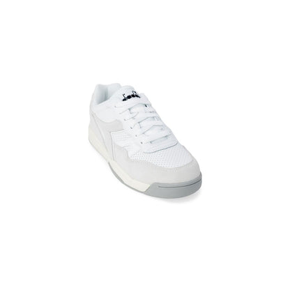 White Artificial Leather Sneaker