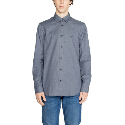 Blue Cotton Dress Shirt