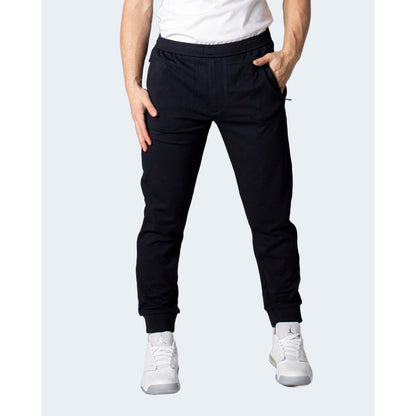Blue Viscose Skinny Pants