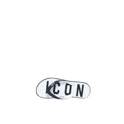 White Rubber Flip-Flop Sandal