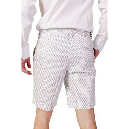 White Cotton Bermuda Shorts