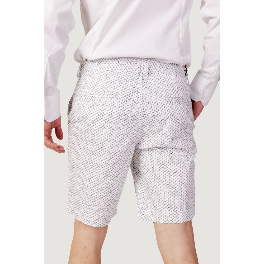 White Cotton Bermuda Shorts