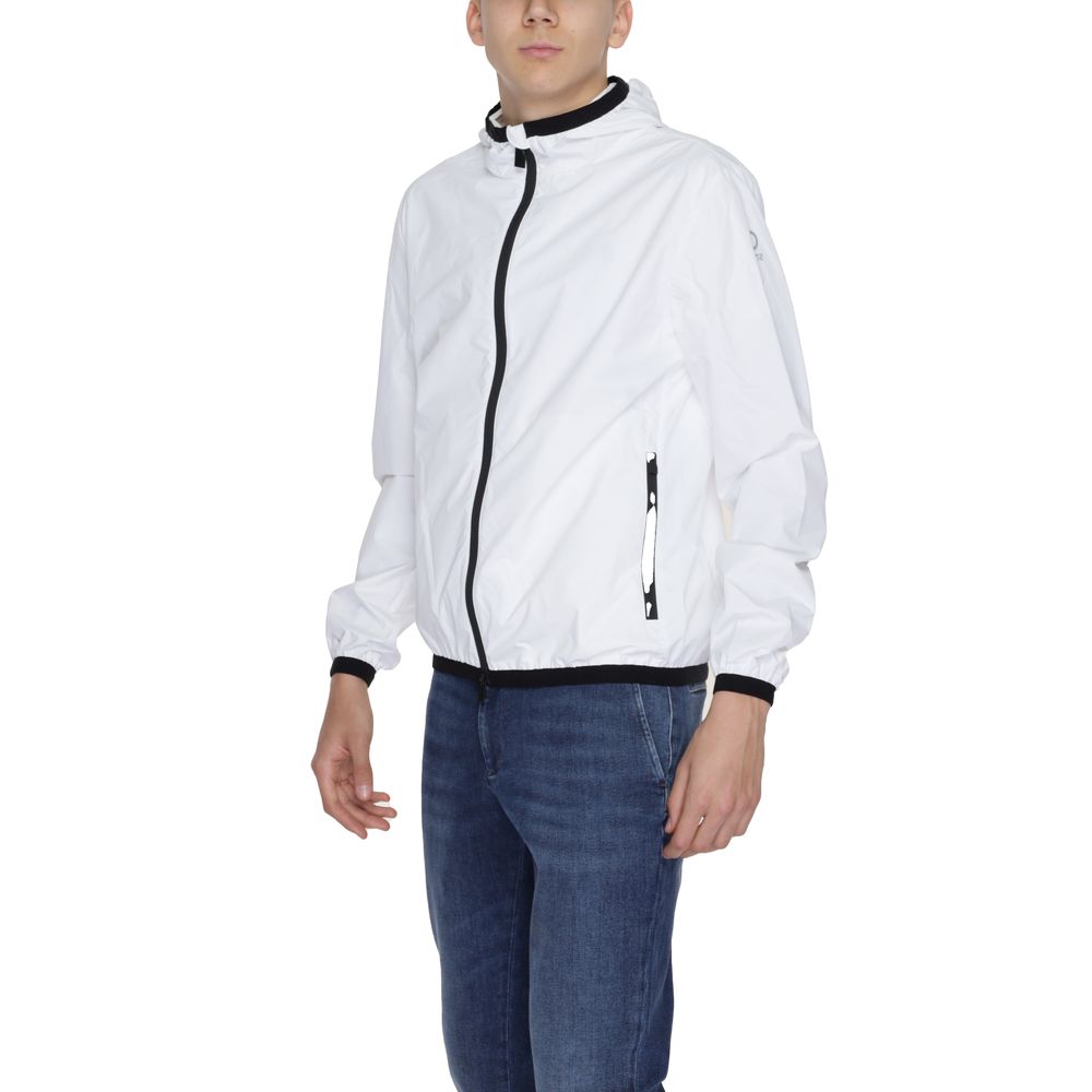 White Polyester Jackets & Coat