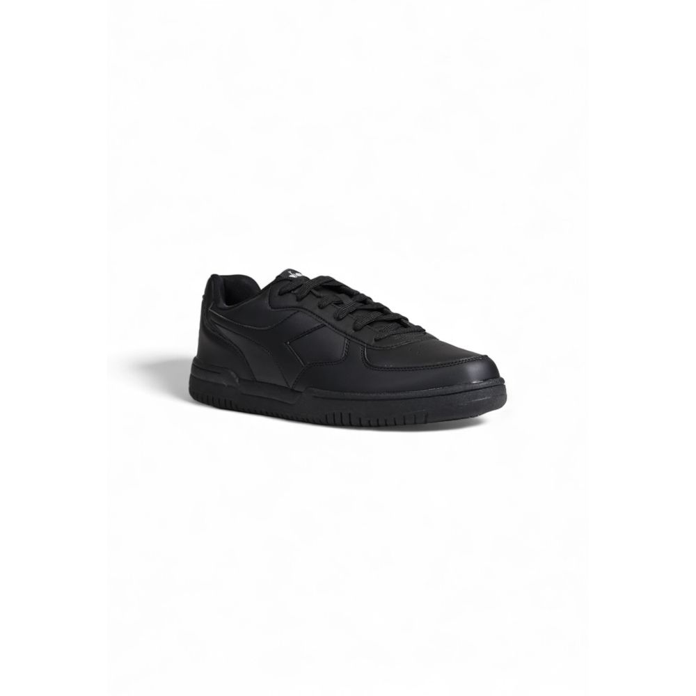 Black Artificial Leather Sneaker