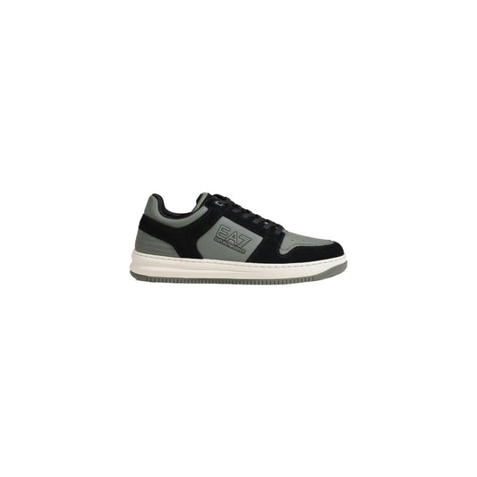 Green Polyester Athletic Sneakers