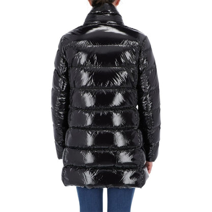 Black Polyester Jackets & Coat