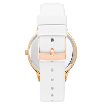 White Synthetic Dress Watch
