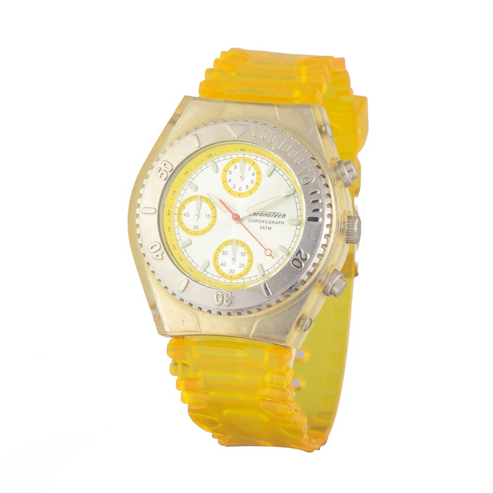 Yellow Rubber Sport Watch