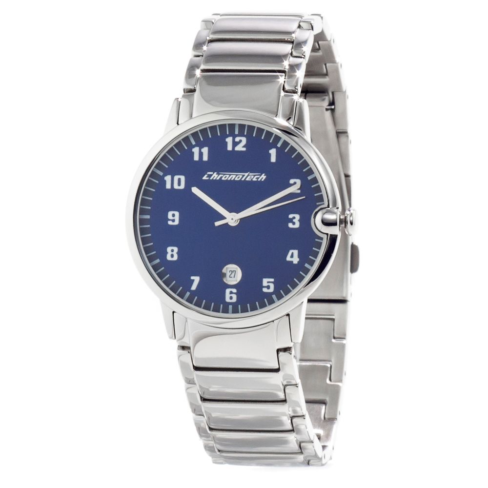 Silver Stainless Steel Dress Watch