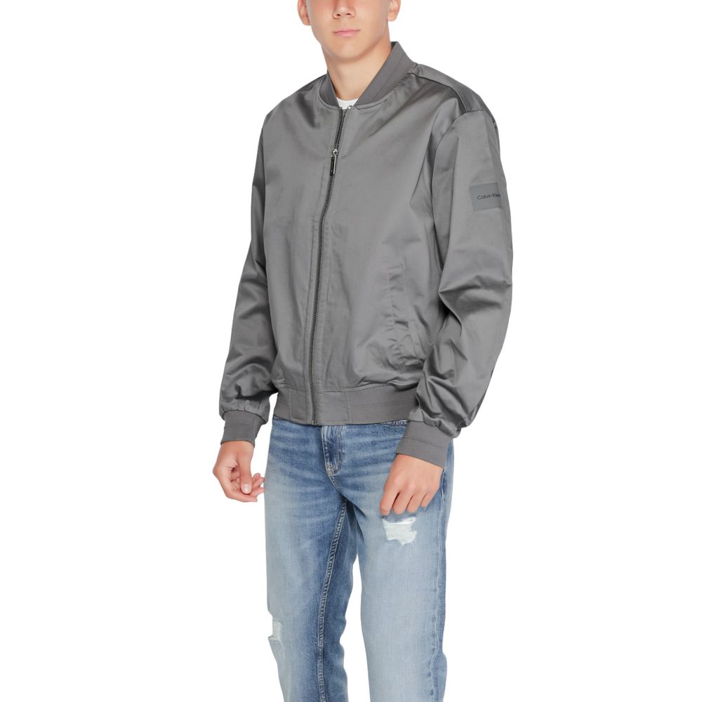 Gray Organic Cotton Jackets & Coat