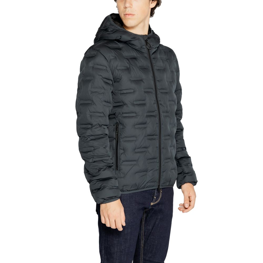 Blue Polyester Jackets & Coat