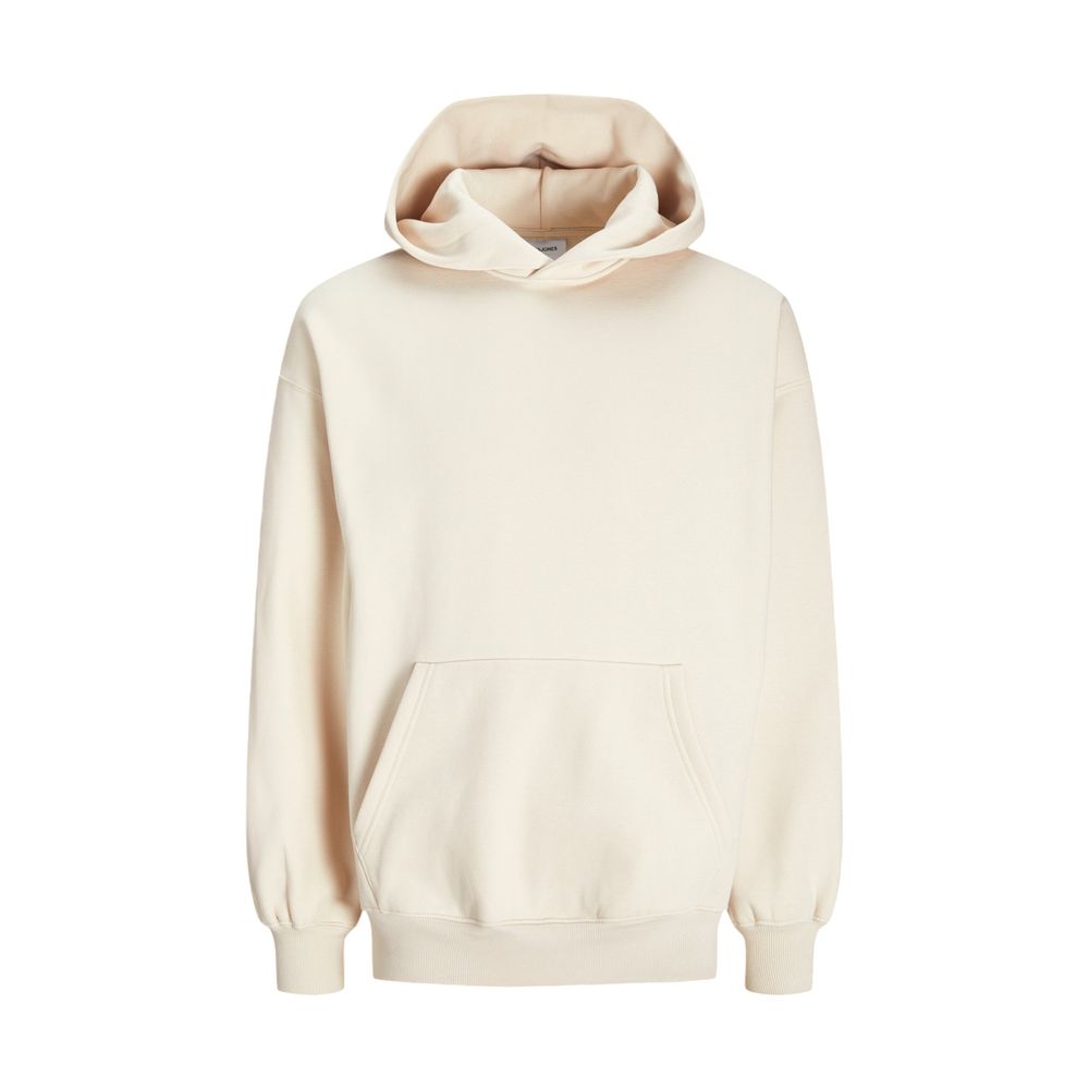 Beige Cotton Hoodie