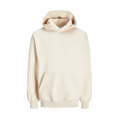 Beige Cotton Hoodie
