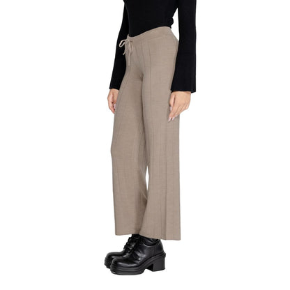 Beige Marabou Pant