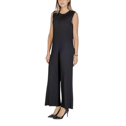 Black Polyester Rompers