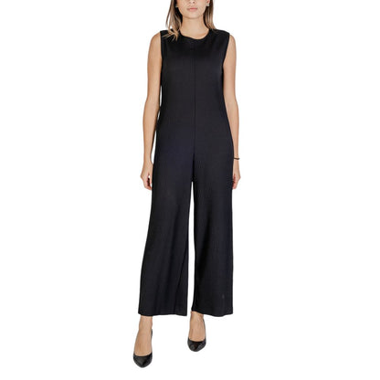 Black Polyester Rompers