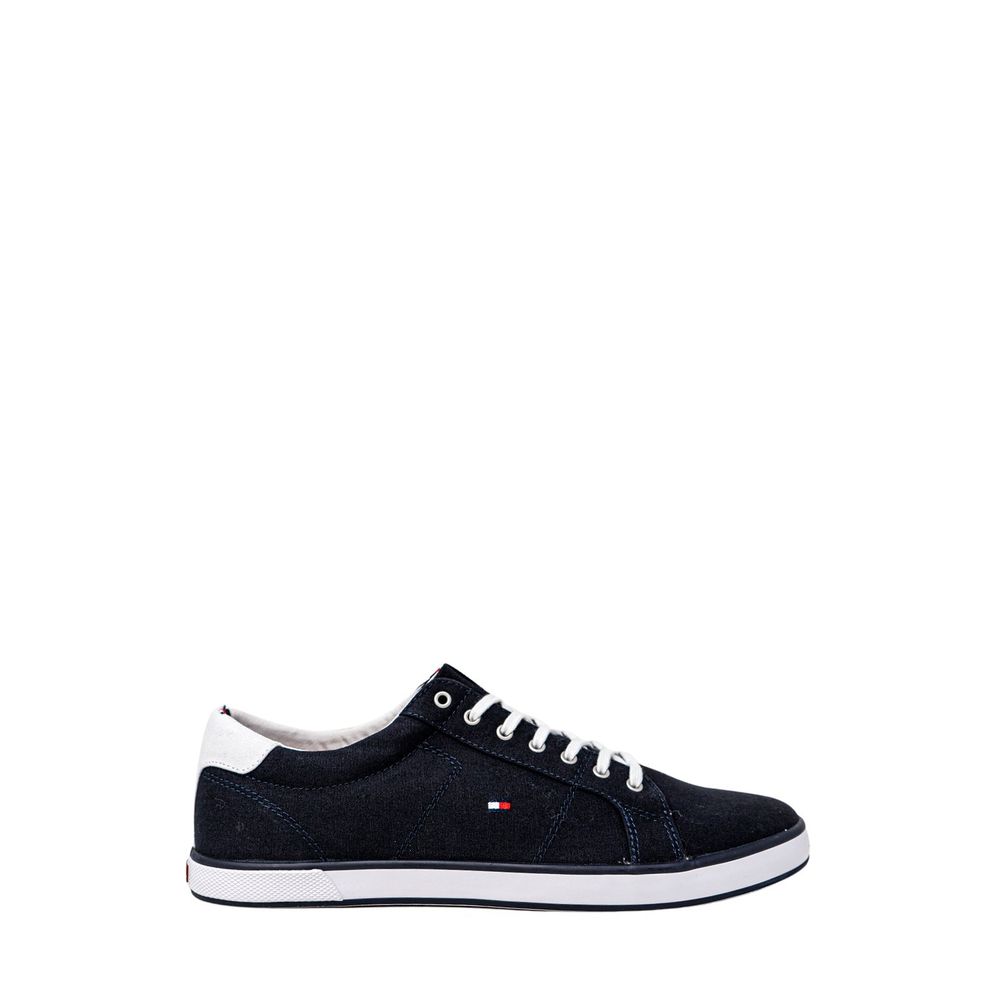 Blue Cotton Low Top Sneakers