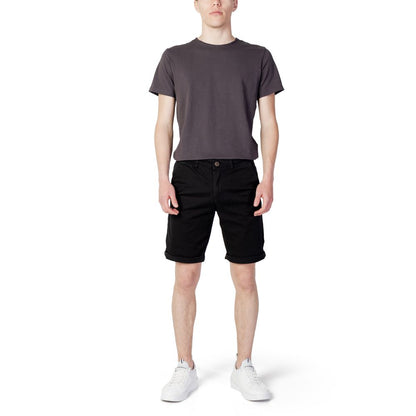 Black Cotton Knee Length