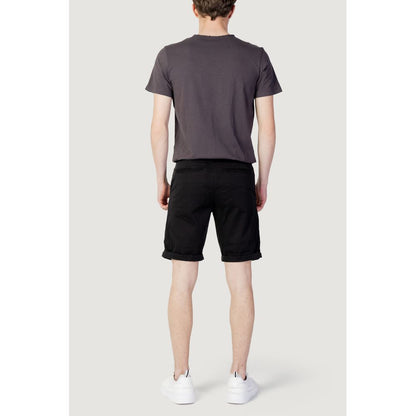 Black Cotton Knee Length