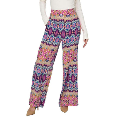 Multicolor Recycled Polyester Casual Pants