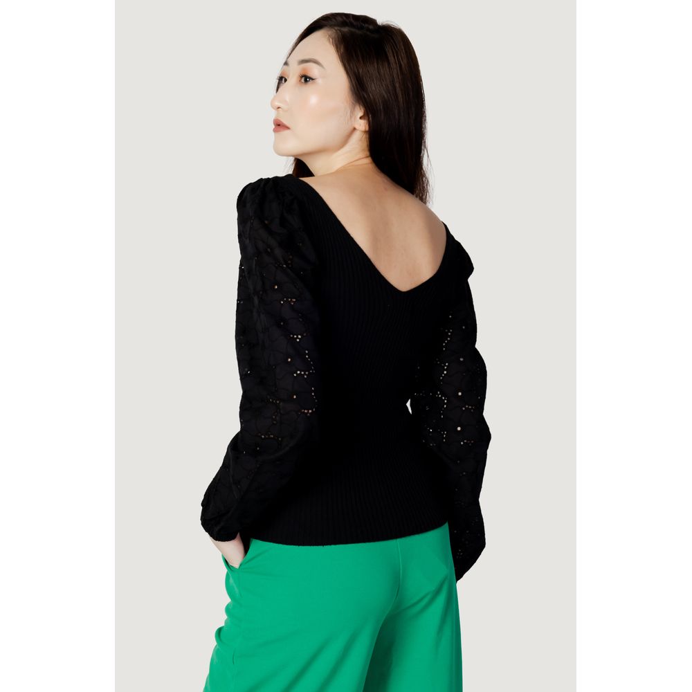 Black Cotton Sweatshirt