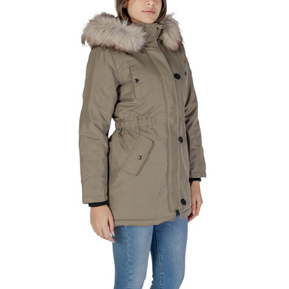 Green Polyester Parka