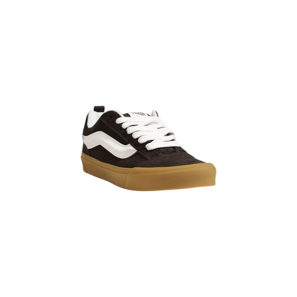Brown Suede Leather Low Top Sneakers