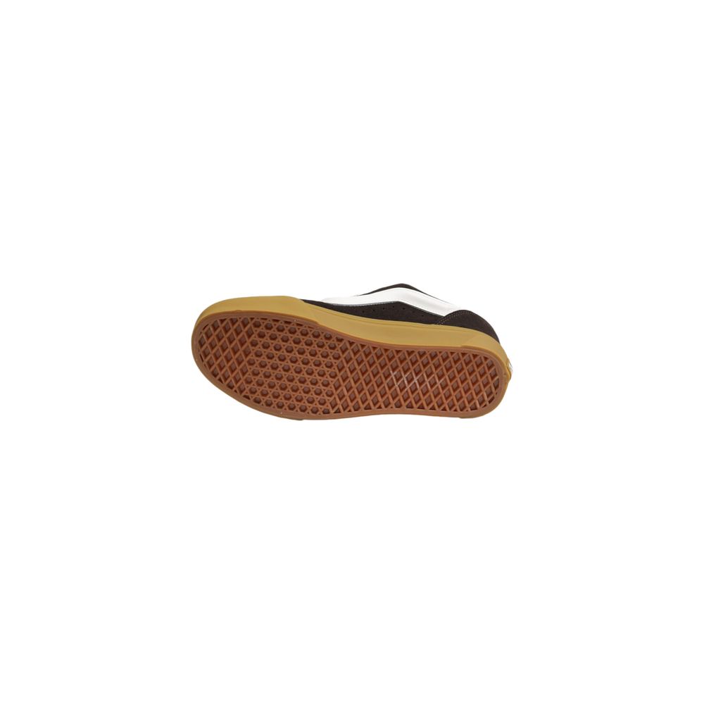 Brown Suede Leather Low Top Sneakers