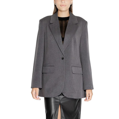 Gray Recycled Polyester Blazer