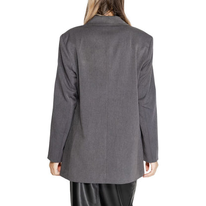 Gray Recycled Polyester Blazer