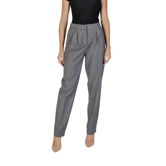 Gray Polyester Pant