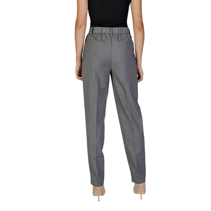 Gray Polyester Pant