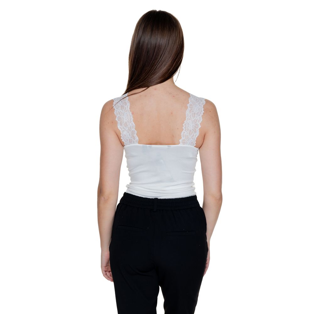 White Viscose Tank Tops
